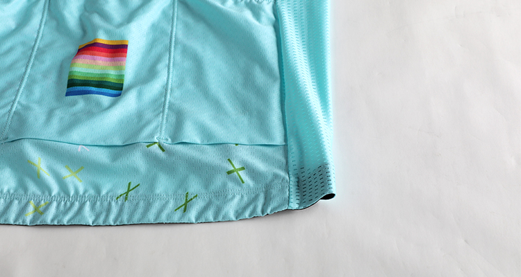 light blue bike jersey